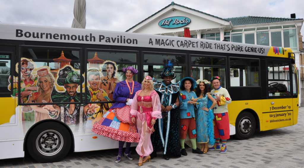 Panto bus at yellow buses