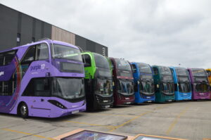 pic of reading buses all lined up