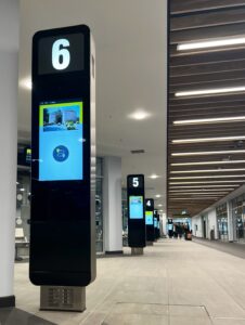 Signage in Broadmarsh Bus Station